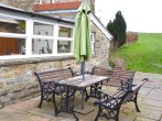 Table and chairs on terrace